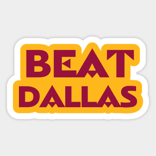 Beat Dallas WFT Sticker